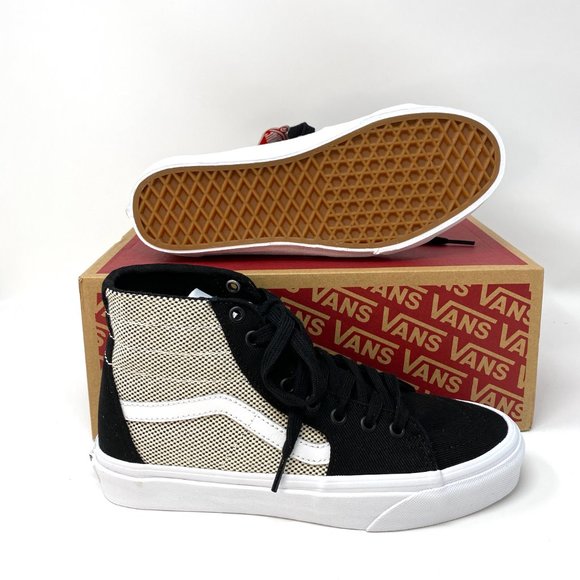 VANS  Sk8-Hi Tapered 2-Tone Linen Black Canvas W - Picture 2 of 8